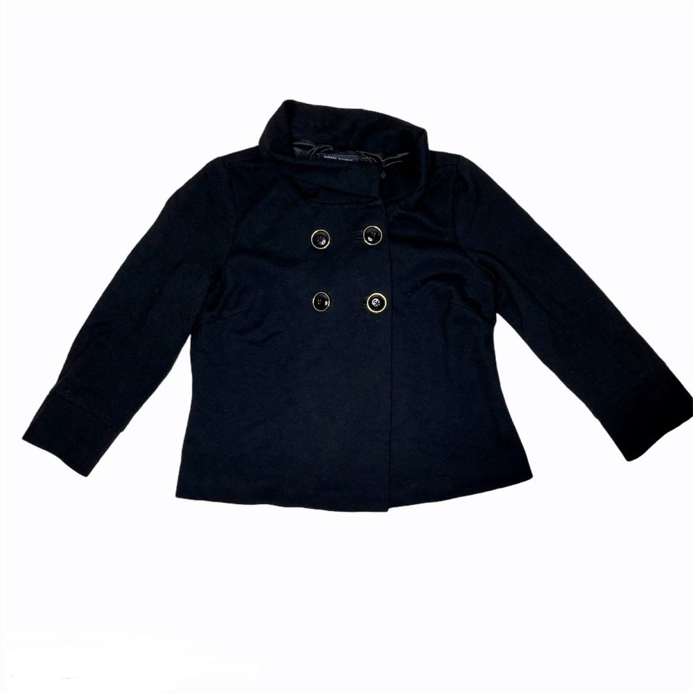 Banana republic double-breasted black jacket